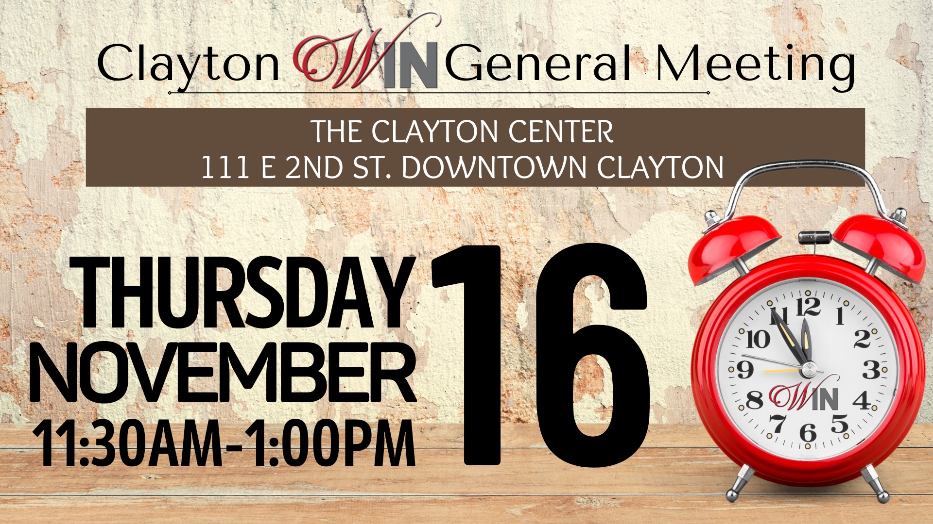 November General Meeting