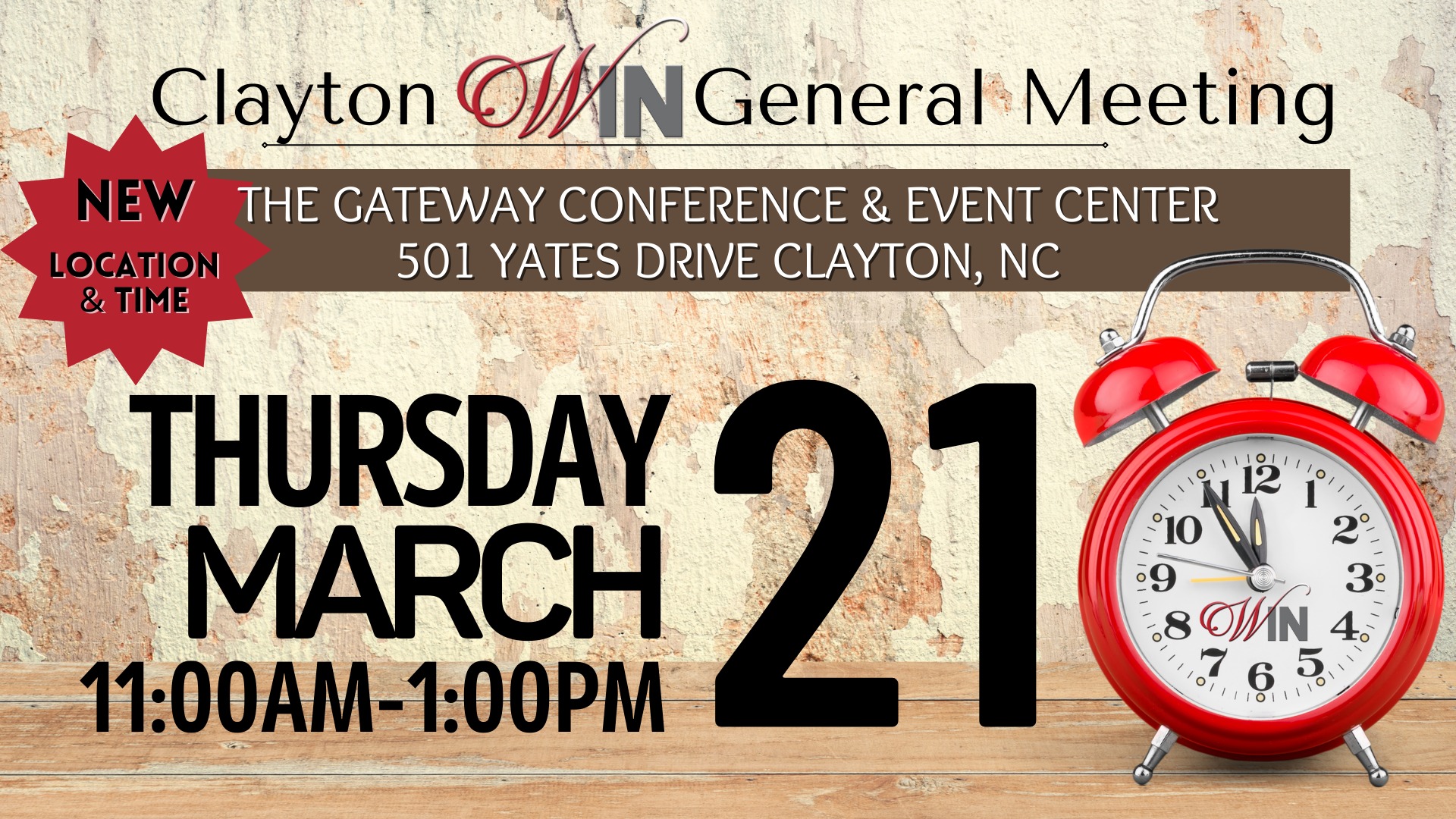 March General Meeting
