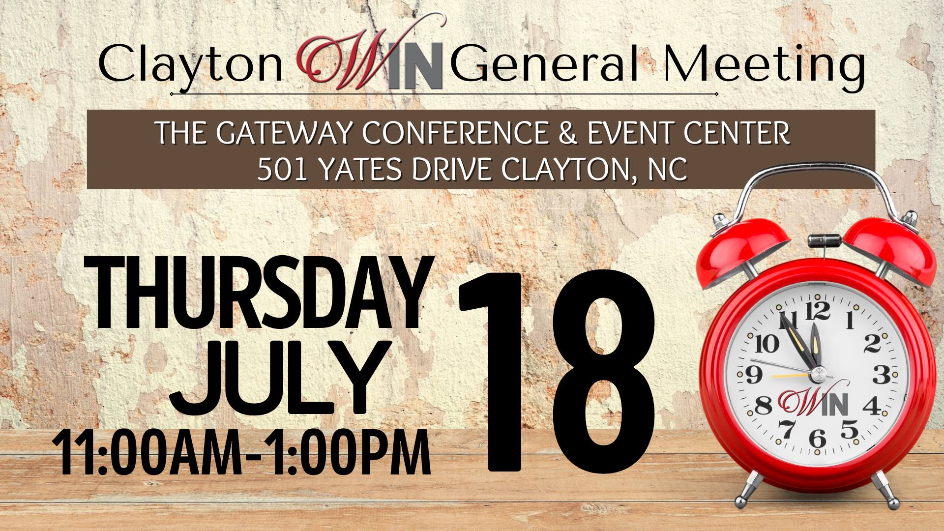 July General Meeting