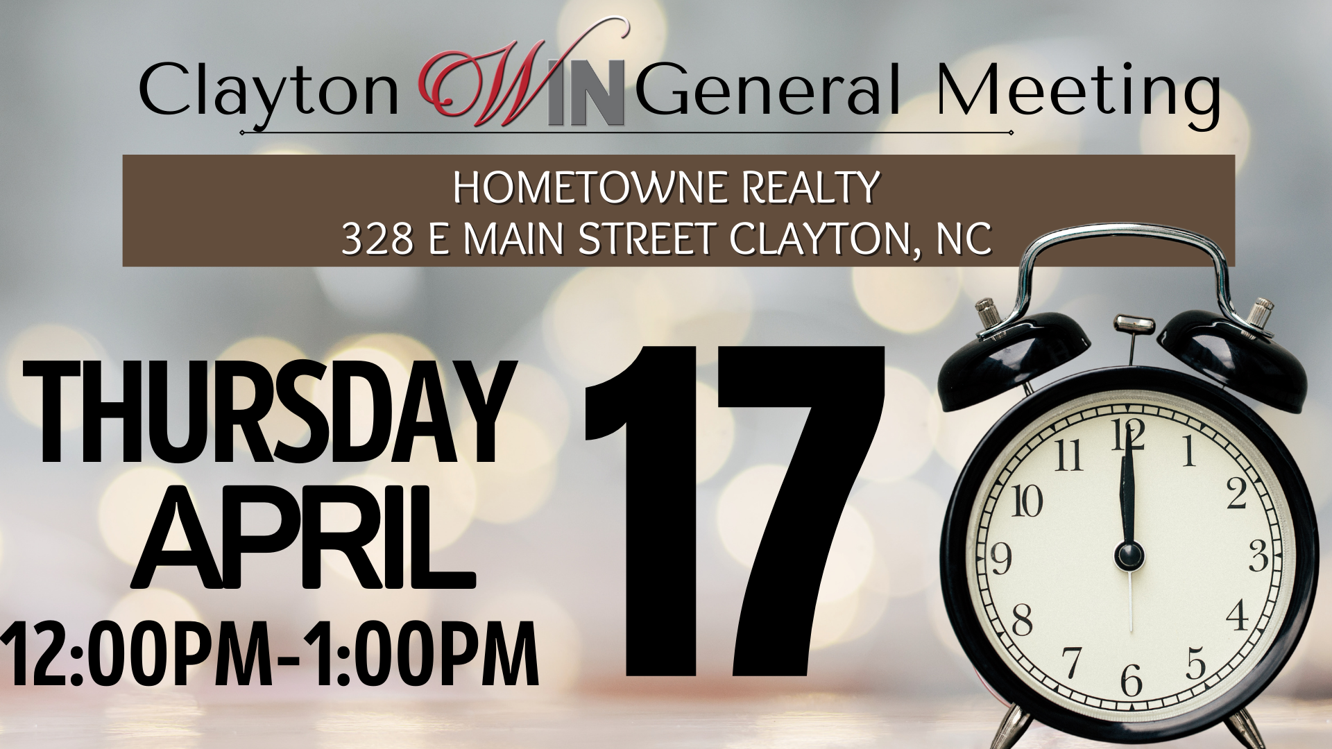 April General Meeting